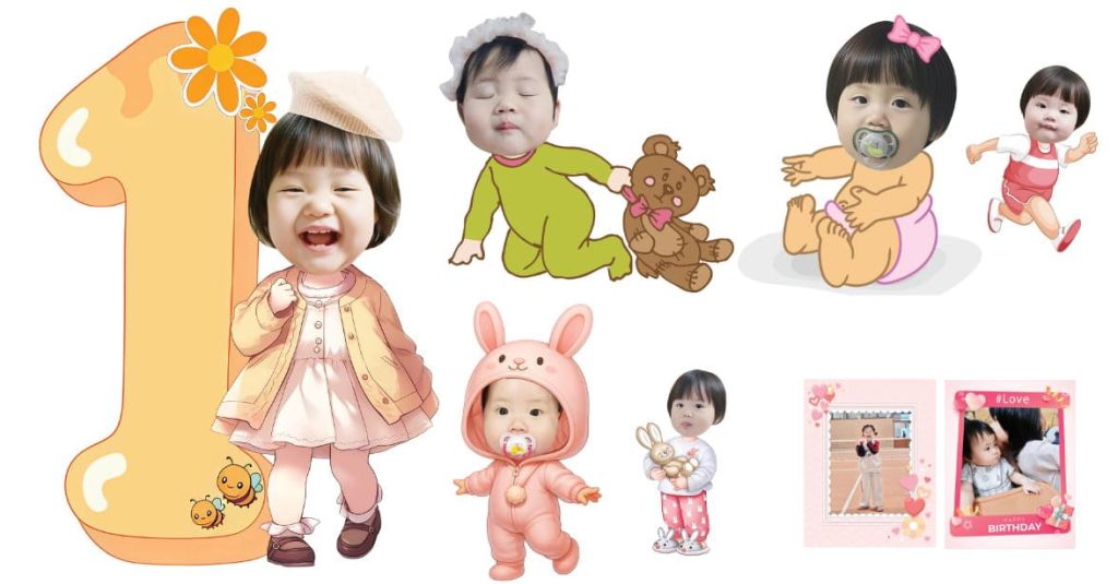 Lên file thiết kế chibi cho bé gửi khách duyệt