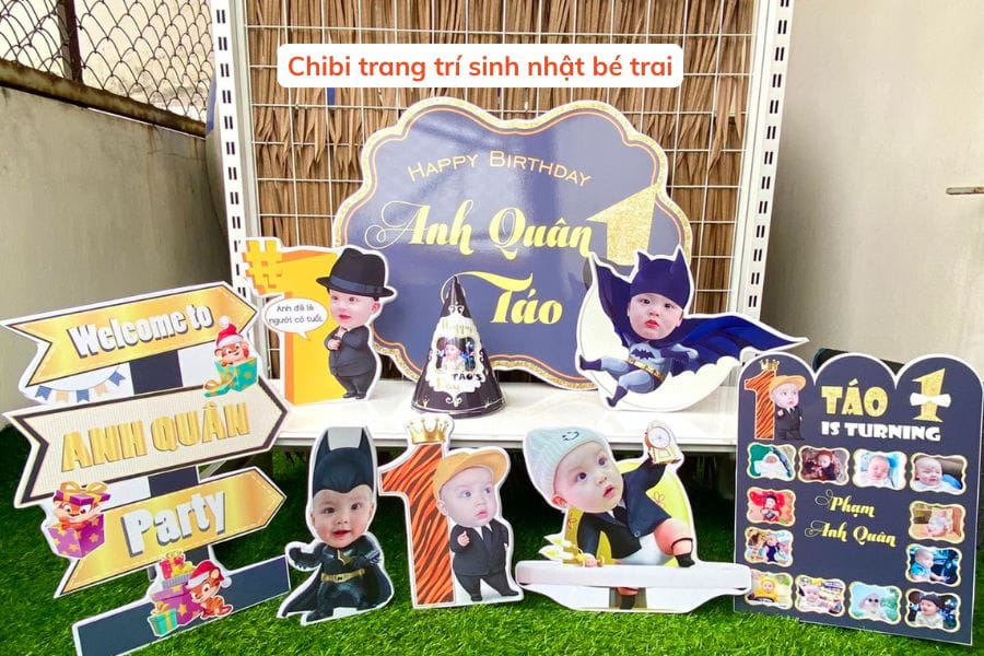 Bộ chibi bé trai chủ đề boss baby hoàn chỉnh