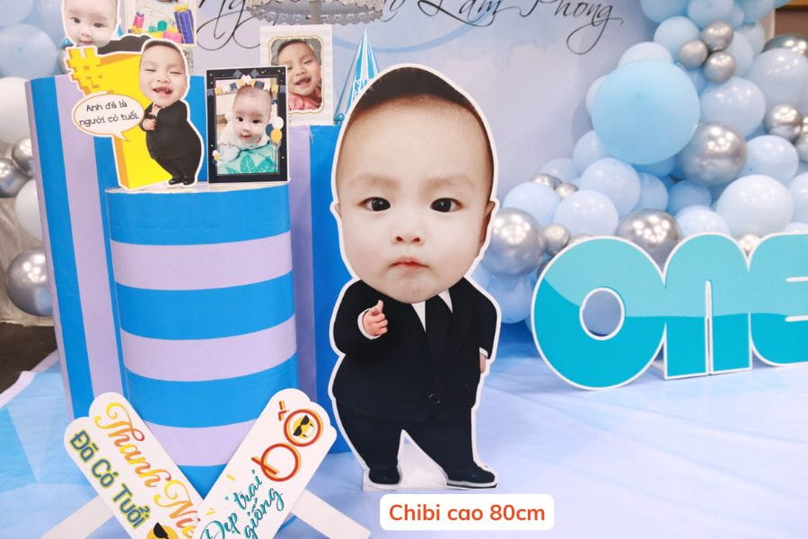 Chibi bé trai cao 80cm thành phẩm