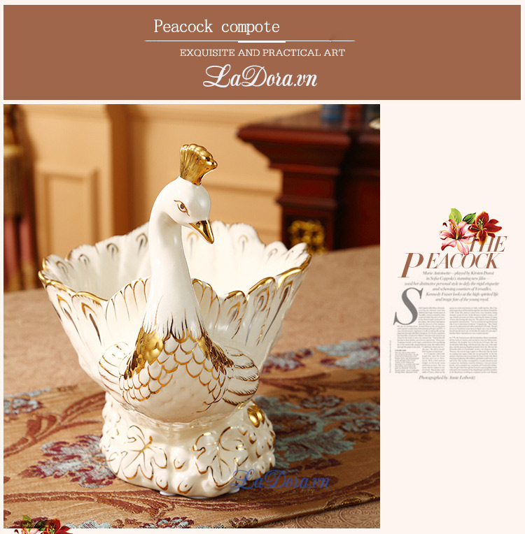 Đồ trang trí bàn ăn sang trọng tại shop đồ decor ở hà nội ladora