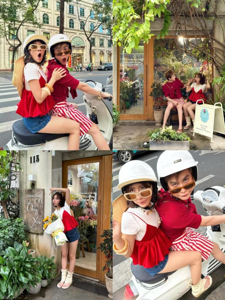 Chụp ảnh đôi với người yêu khi đi du lịch