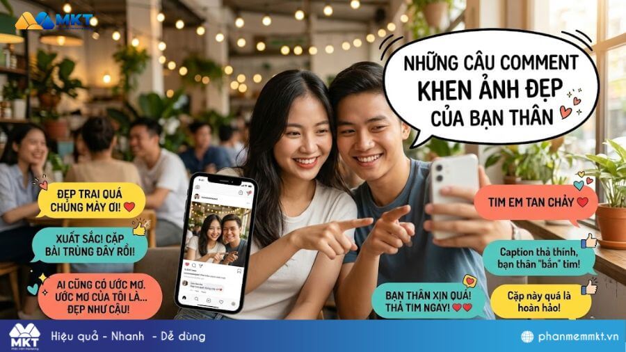 Những câu comment khen ảnh đẹp của bạn thân 
