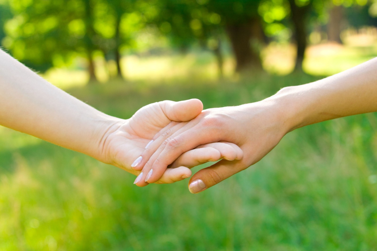 Hình ảnh em nắm tay anh đưa anh đi cùng nhau