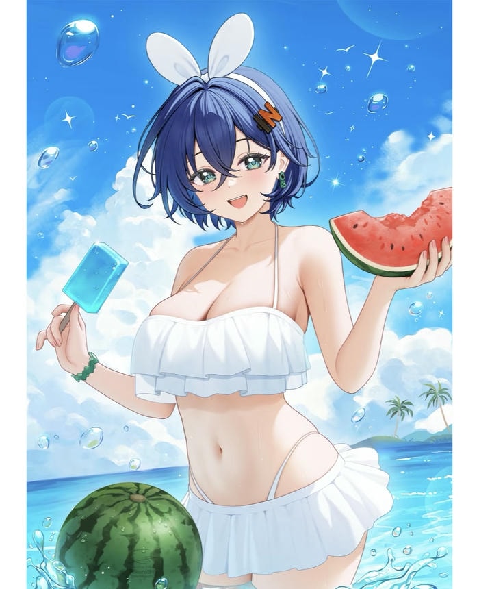 anime mặc bikini năng động