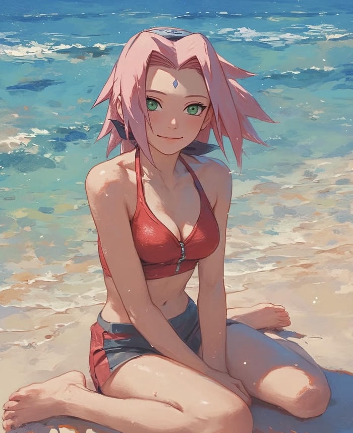 anime girl bikini xinh đẹp
