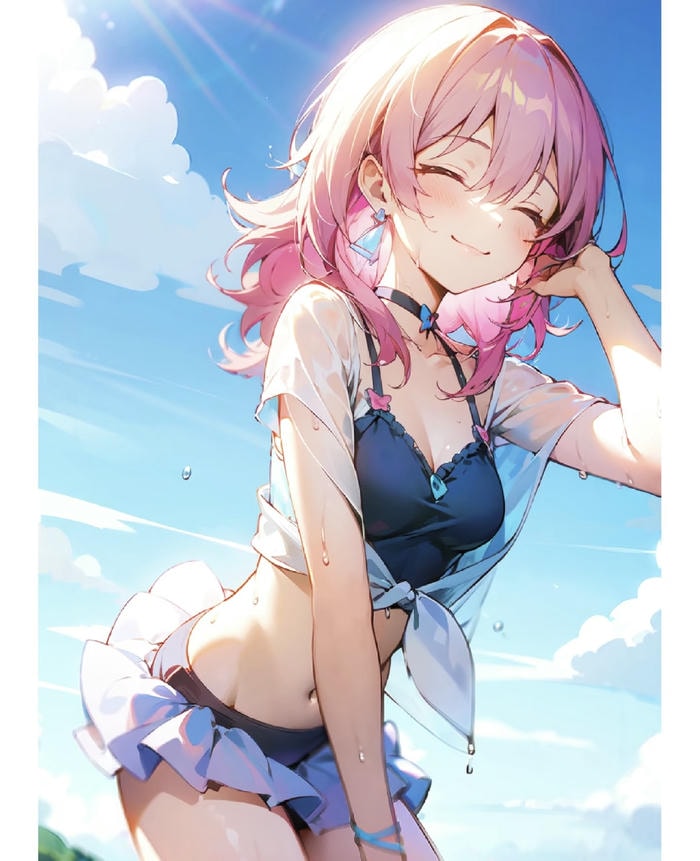 anime bikini trẻ trung