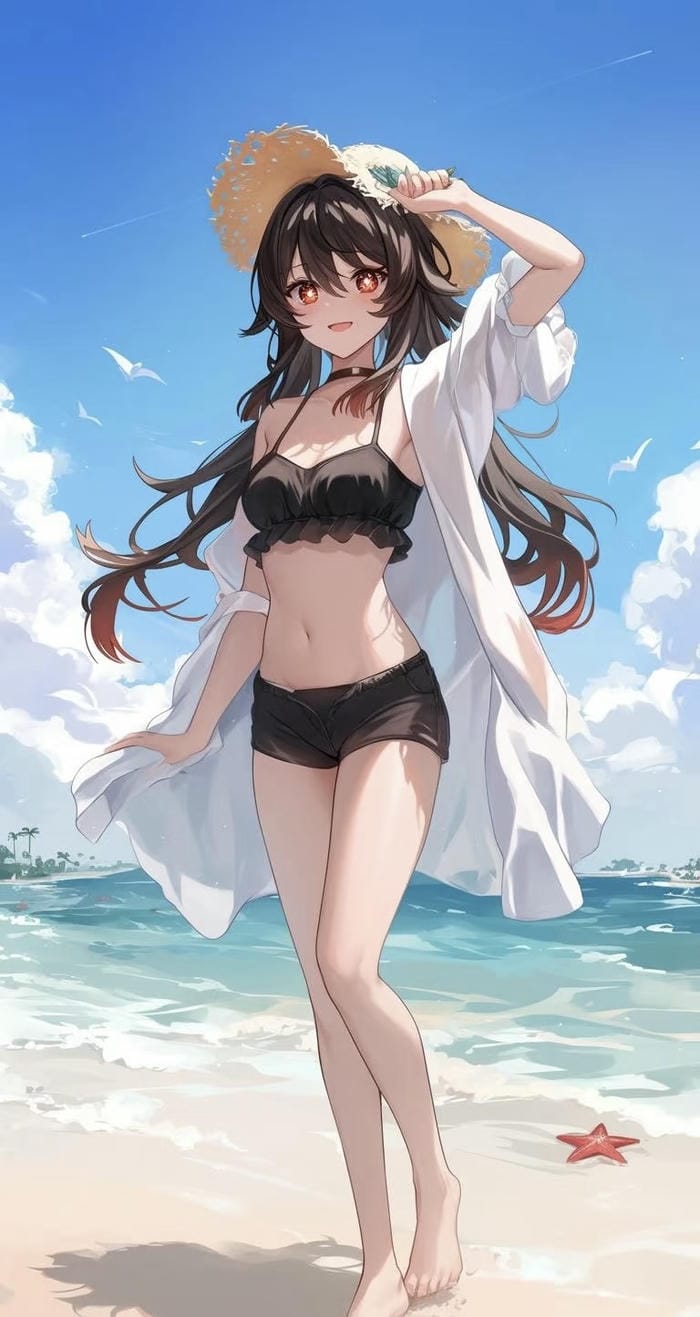 hình anime mặc bikini