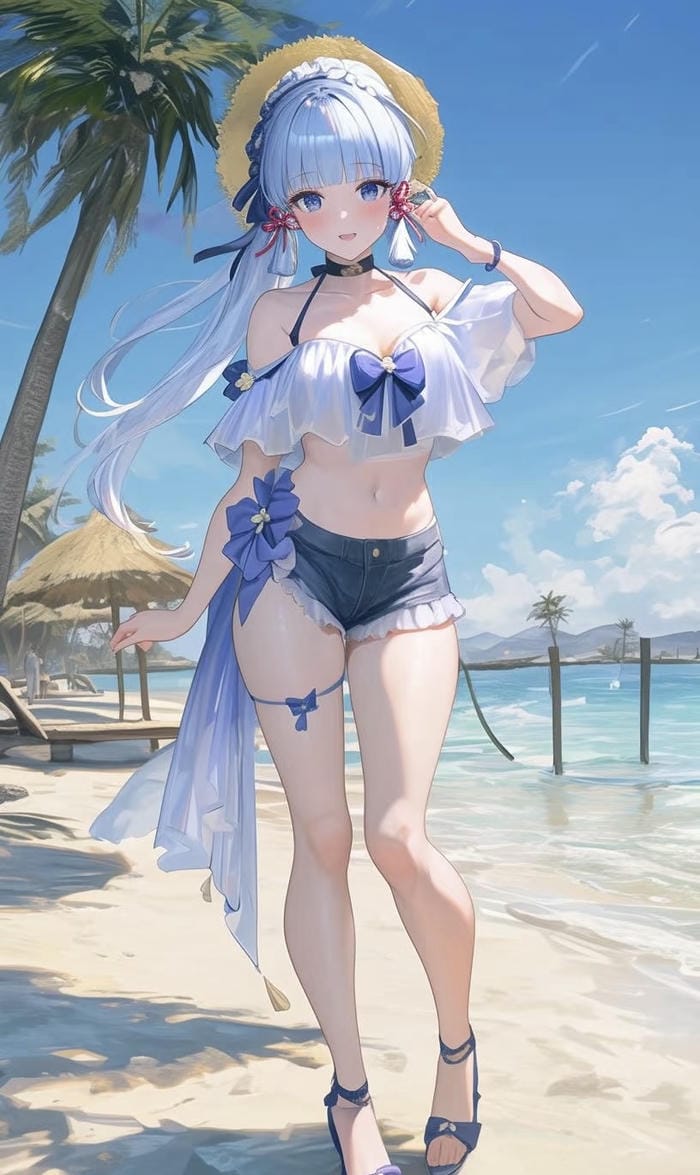 anime girl bikini dễ thương