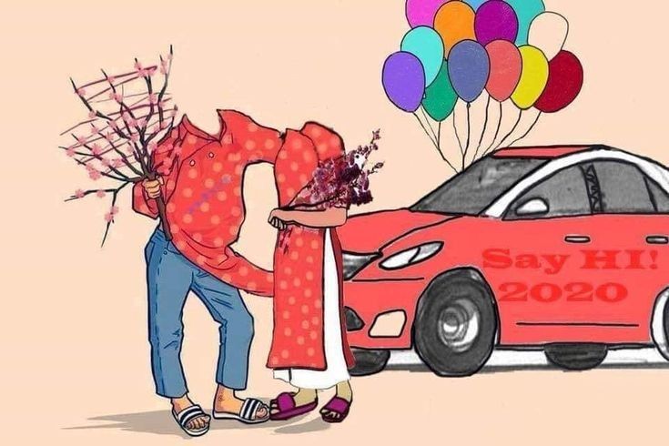 ghép mặt tết