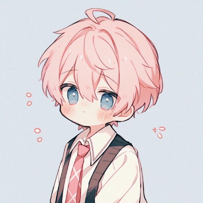 Hình nền hiha cute đứng nghiêm túc trong bộ đồ học sinh