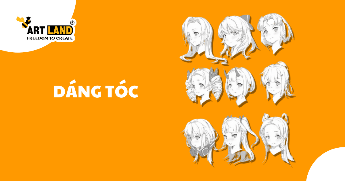 CÁCH VẼ TÓC ANIME - Trung tâm dạy vẽ TP HCM