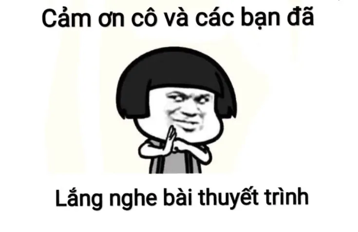 Bộ Meme Cảm Ơn Đã Lắng Nghe hài hước, thay cho lời tri ân đầy duyên dáng
