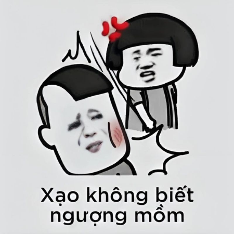 meme đánh khi nói xạo