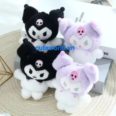 Móc Khoá Kuromi Nhồi Bông - Mèo Cool Ngầu Giá Rẻ 35000Đ