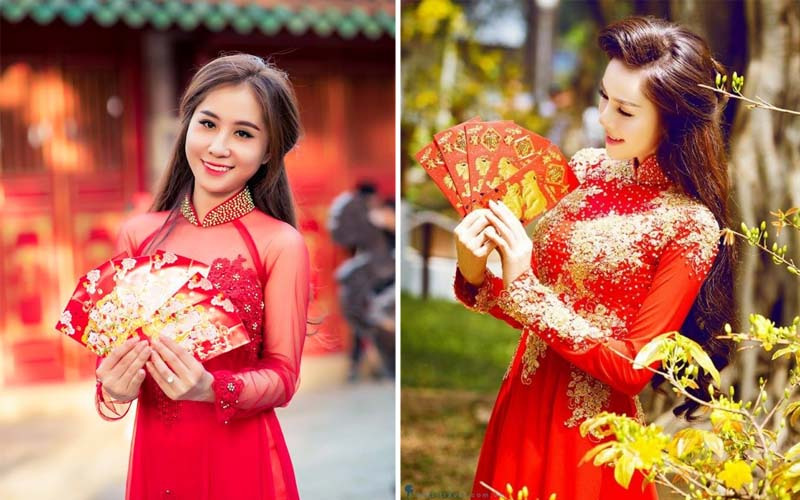 Cách tạo dáng chụp ảnh áo dài tết