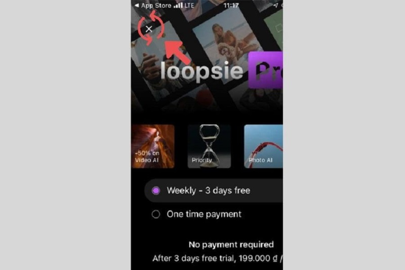 Cách sử dụng app Loopsie đơn giản bước 3