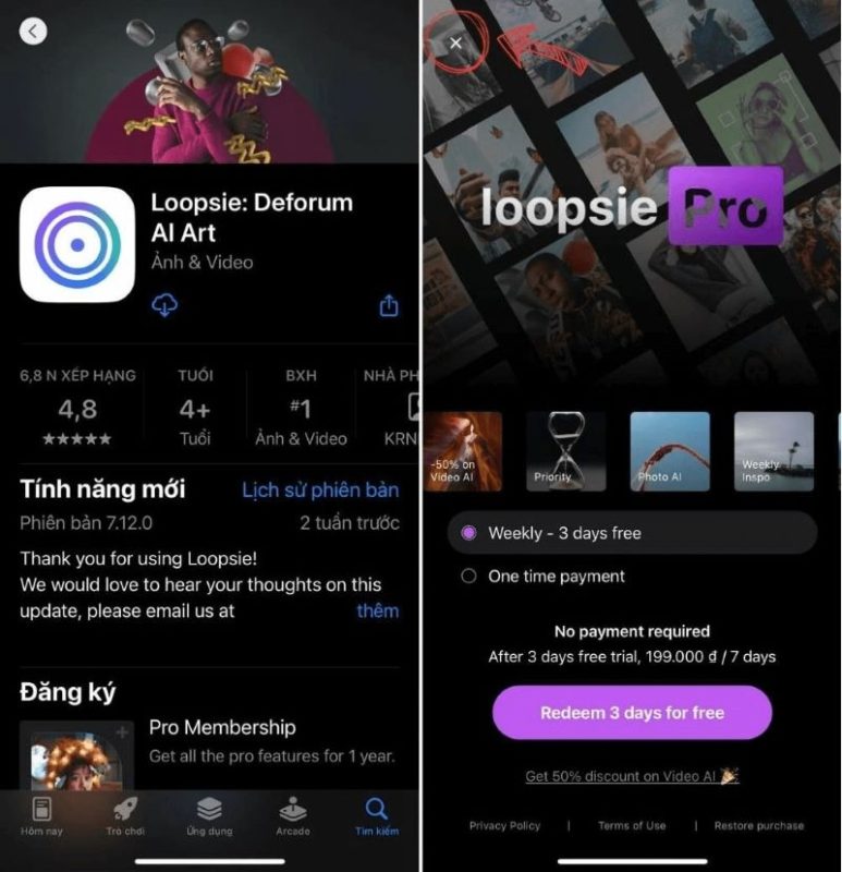 Tải app Loopsie - Ứng dụng tạo ảnh, video anime cực “xịn”