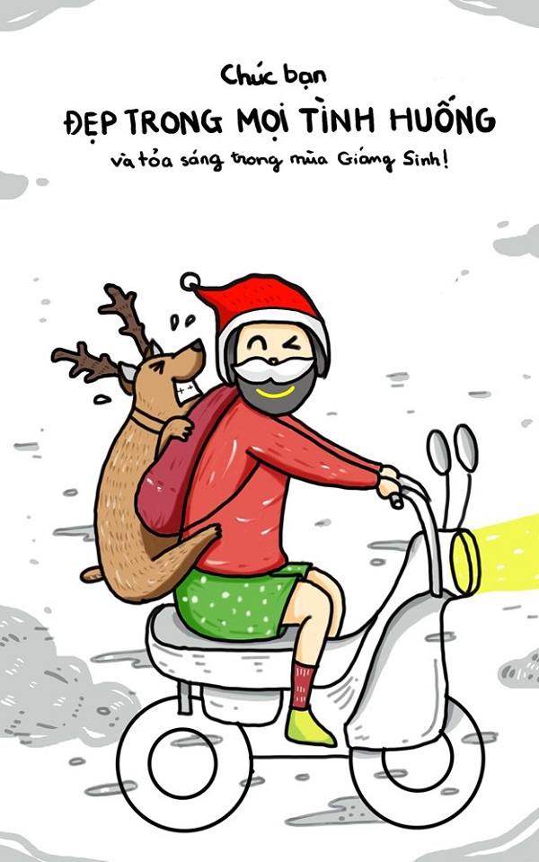 Ảnh chế Noel cùng lời chúc, động viên ý nghĩa