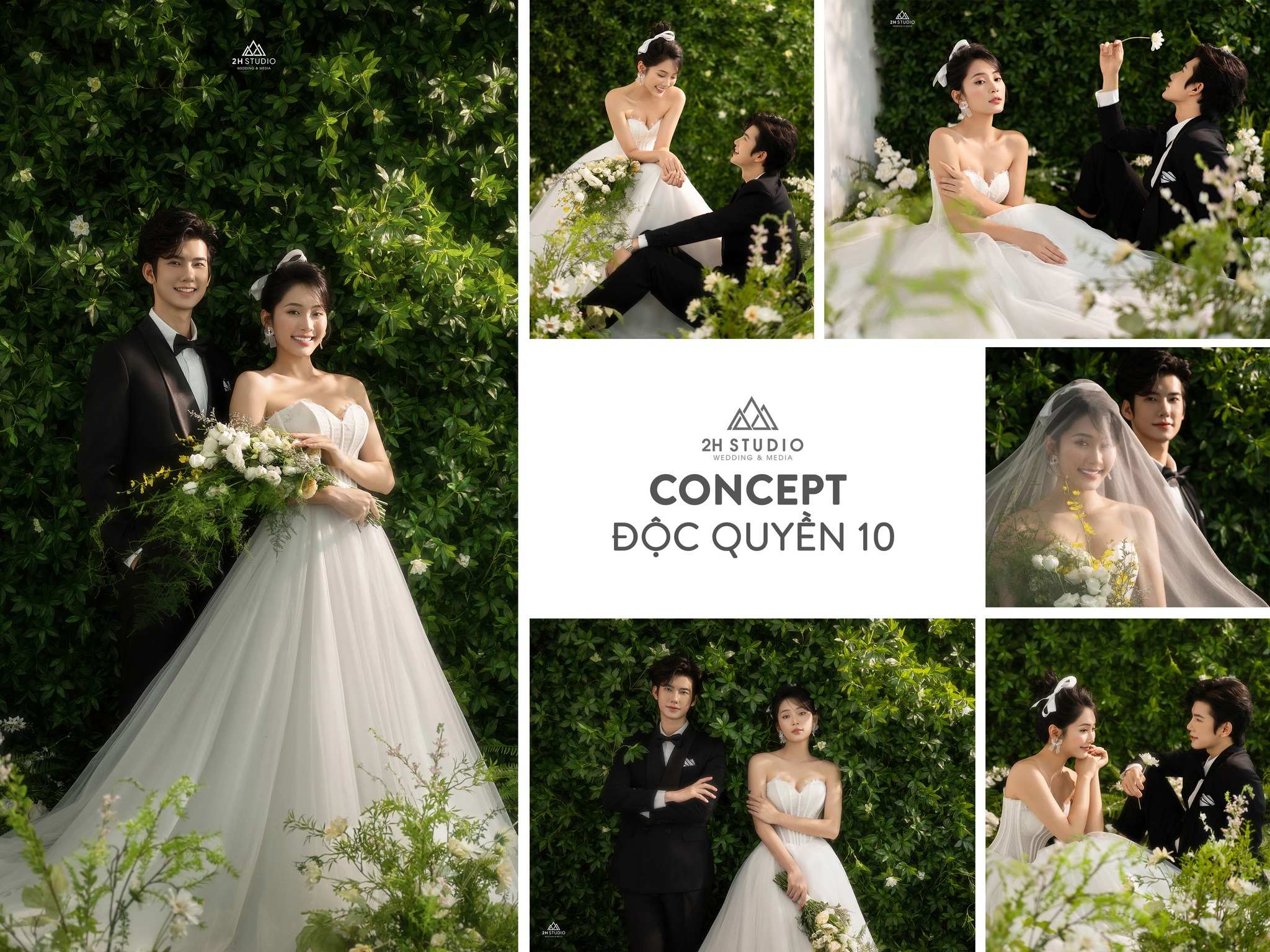 2H Studio chụp ảnh cưới đa dạng phong cách