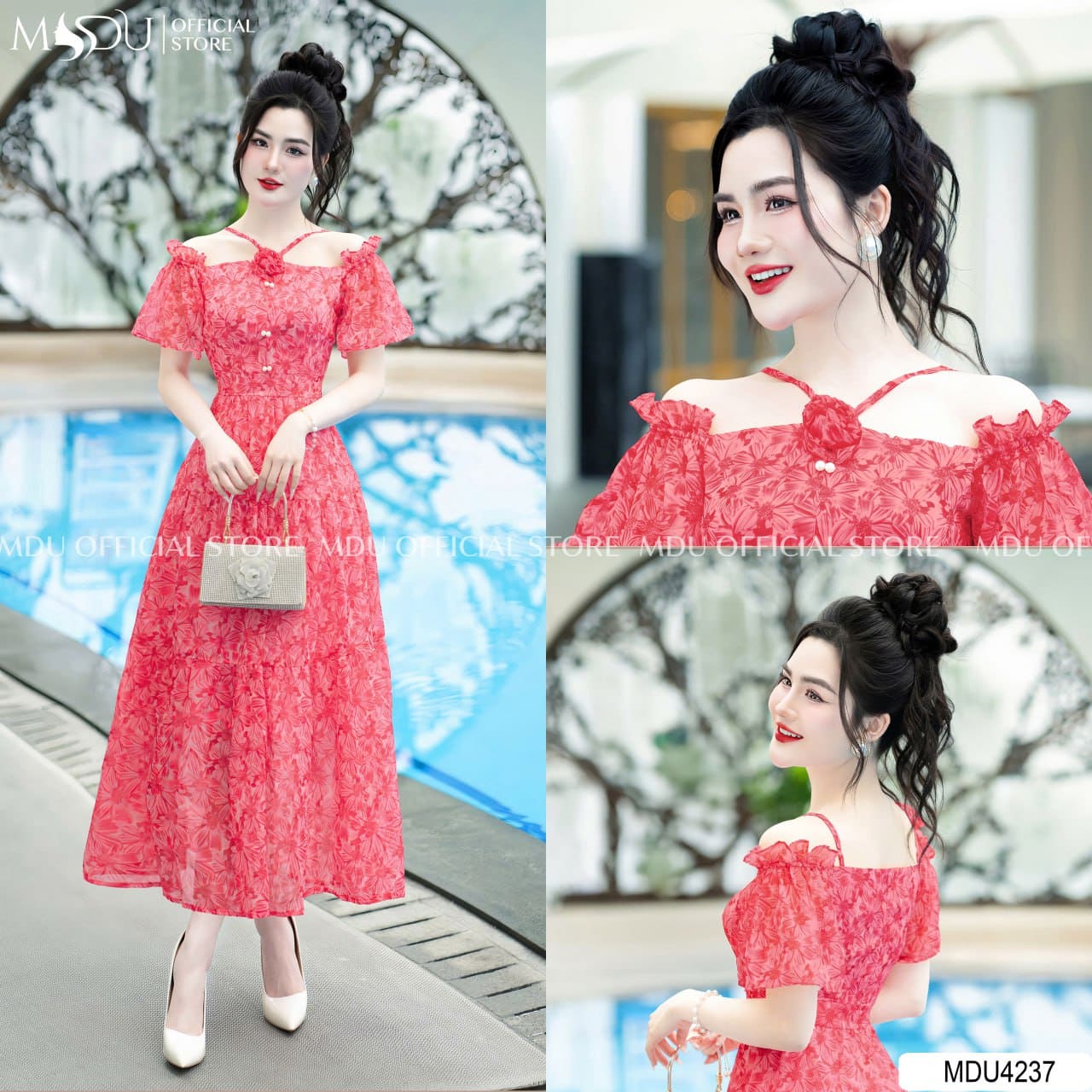 Các Kiểu Váy Maxi Đi Biển Đẹp Mê Hồn - Váy Maxi Tay Bồng