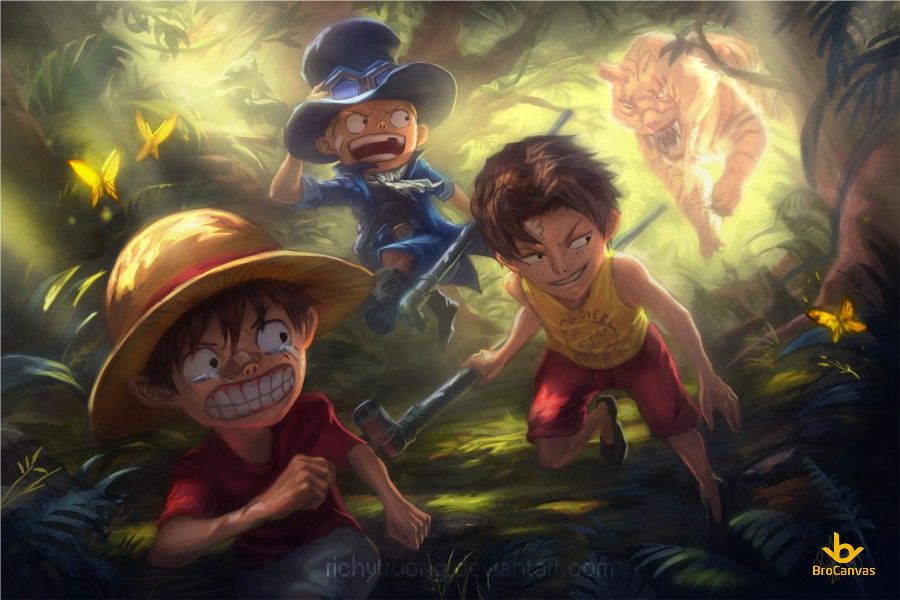 Hình ảnh Luffy, Sabo Và Ace Thở Nhỏ