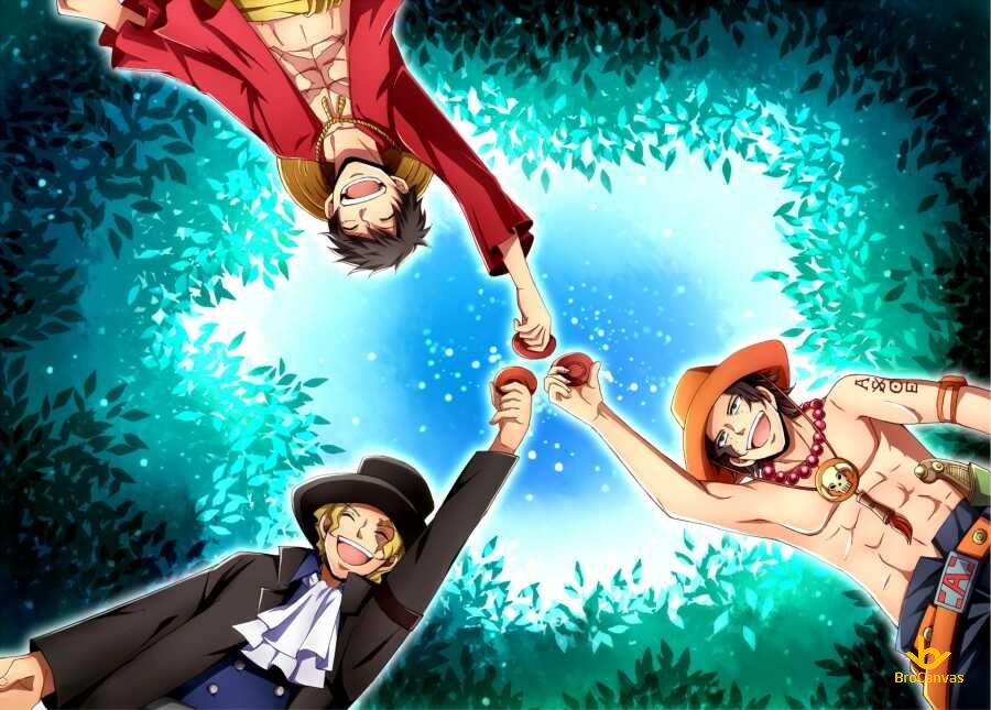 Hình 3 Anh Em Luffy, Ace, Sabo