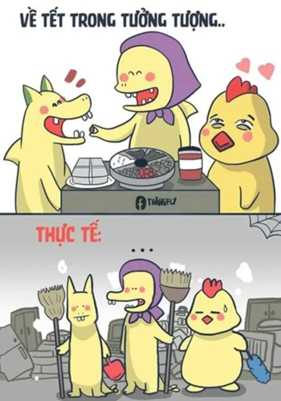 Tổng hợp meme Tết hài hước giúp năm mới thêm thú vị