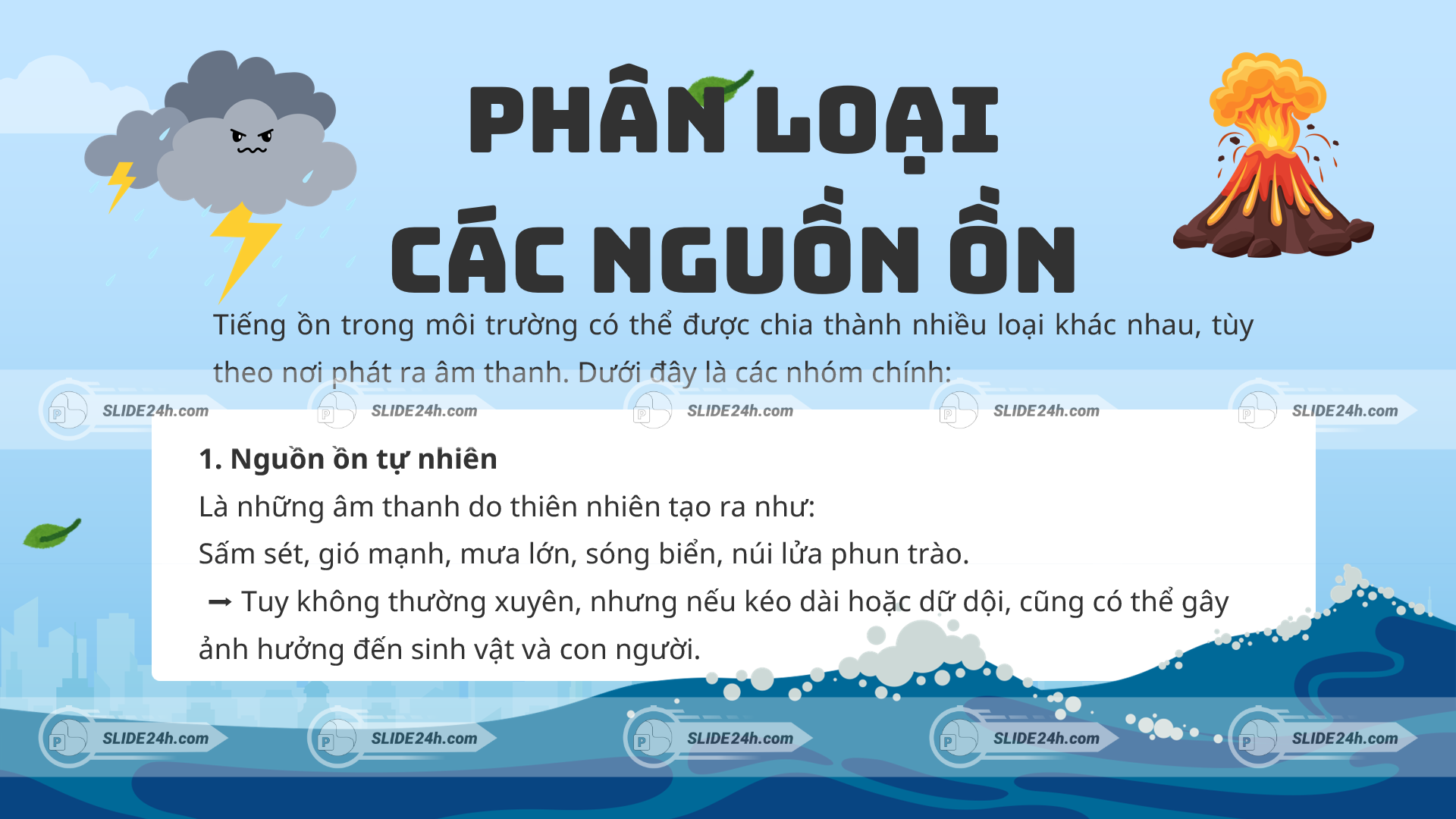 phân loại tiếng ồn