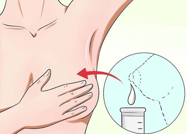 Vắt vài giọt sữa và dùng tay sạch nhẹ nhàng xoa lên núm vú giúp giảm nhiễm trùng