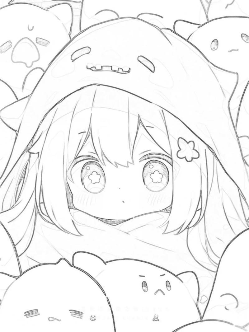 Tranh vẽ anime phong thái nhân vật rõ nét và cuốn hút
