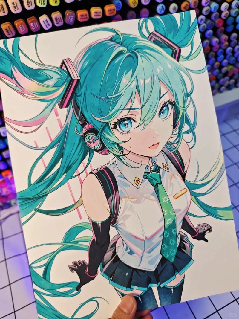 Tranh vẽ anime tạo hình ấn tượng mang nét độc đáo