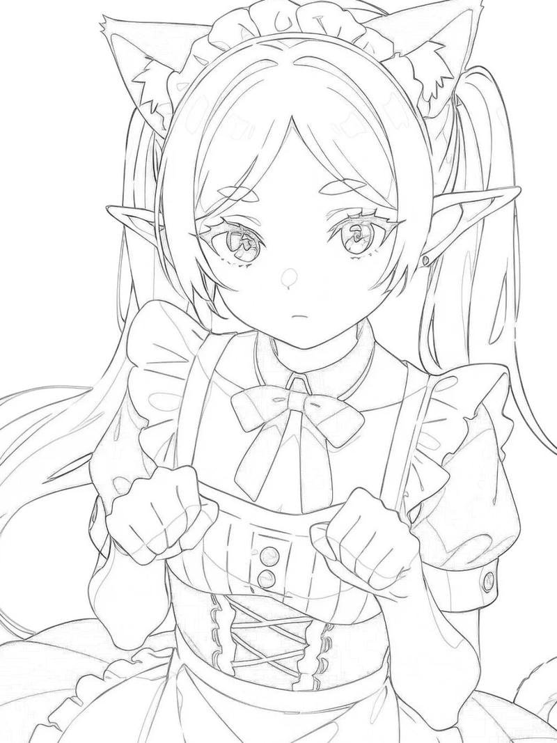 tranh anime tô màu