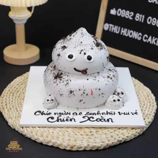 Mẫu bánh sinh nhật hài hước, troll độc lạ